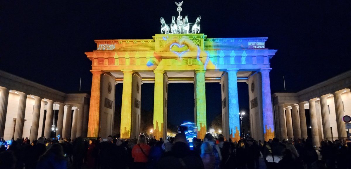 berlino festival delle luci 2022 porta di Brandeburgo